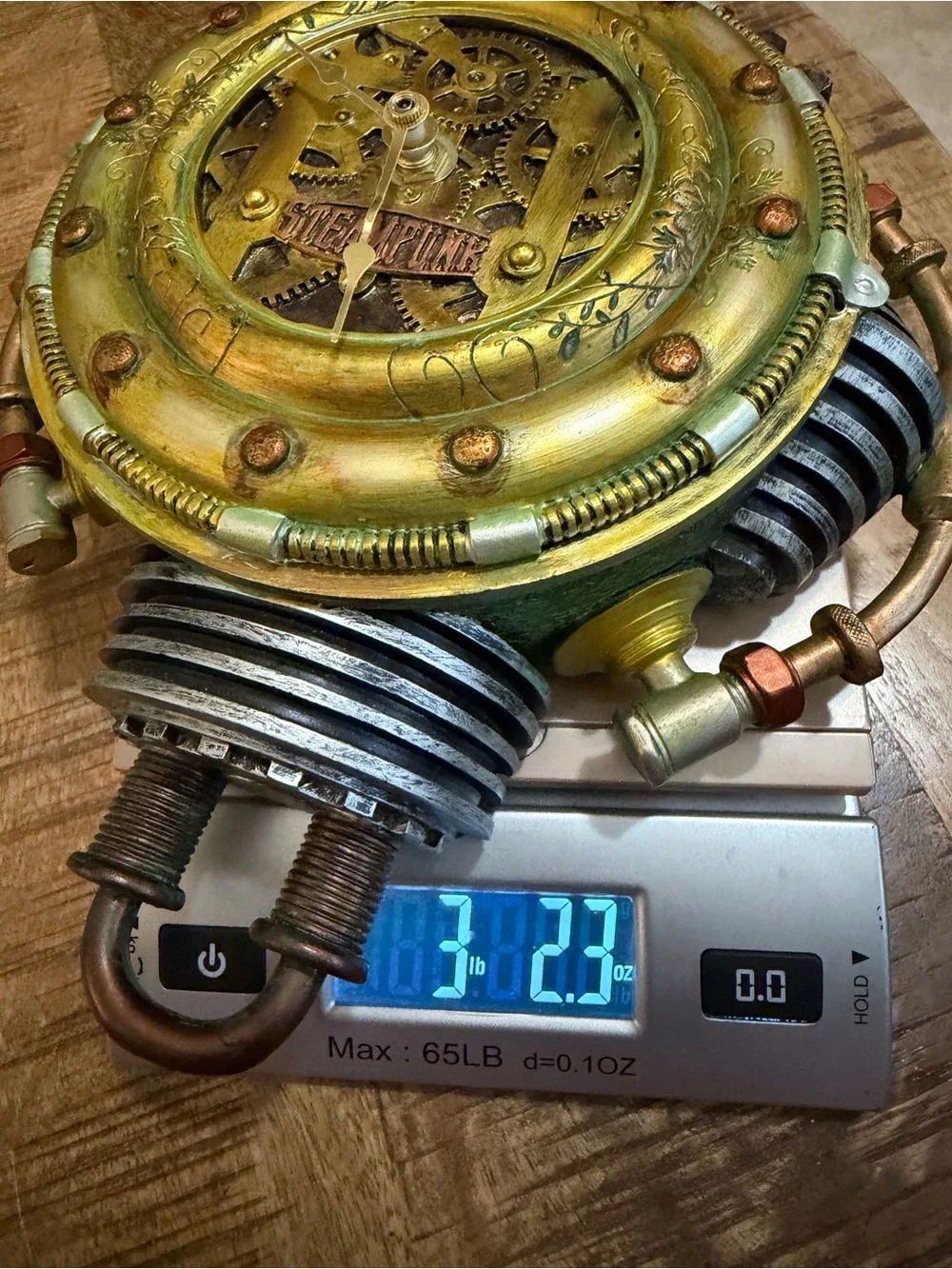 Pacific Steampunk Wall Clock Industrial Novelty Father’s Day Battery Powered